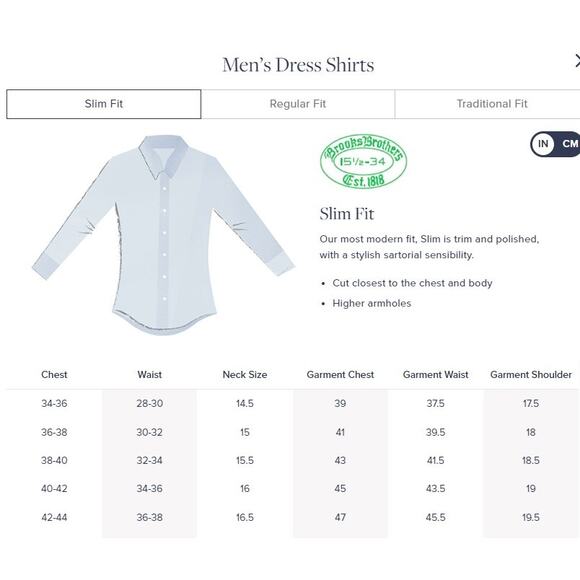 NWT Brooks Brothers Stretch Non-Iron Pinpoint Oxford Ansley Collar Shirt - Picture 8 of 8